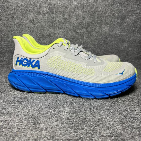 Hoka One One Arahi 7 Shoes Mens Size 11.5 Gray Blue Running Stability Sneakers - Picture 1 of 9